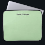 Personalize With Name Initials Mint Green       ラップトップスリーブ<br><div class="desc">Style: Neoprene Laptop Sleeve 15 inch Protect your laptop with a custom laptop sleeve. Made with 100% neoprene, these lightweight and water resistant sleeves look great with your photos, text, or designs. Great for travel or just day-to-day use, custom laptop sleeves come in three sizes to fit your device and...</div>