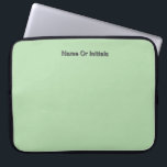 Personalize With Name Initials Mint Green ラップトップスリーブ<br><div class="desc">Style: Neoprene Laptop Sleeve 15 inch Protect your laptop with a custom laptop sleeve. Made with 100% neoprene, these lightweight and water resistant sleeves look great with your photos, text, or designs. Great for travel or just day-to-day use, custom laptop sleeves come in three sizes to fit your device and...</div>