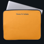 Personalize With Name Initials Orange      ラップトップスリーブ<br><div class="desc">Style: Neoprene Laptop Sleeve 15 inch Protect your laptop with a custom laptop sleeve. Made with 100% neoprene, these lightweight and water resistant sleeves look great with your photos, text, or designs. Great for travel or just day-to-day use, custom laptop sleeves come in three sizes to fit your device and...</div>