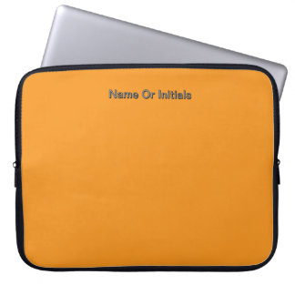 Personalize With Name Initials Orange      ラップトップスリーブ