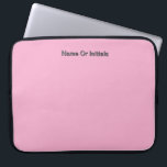 Personalize With Name Initials Pink      ラップトップスリーブ<br><div class="desc">Style: Neoprene Laptop Sleeve 15 inch Protect your laptop with a custom laptop sleeve. Made with 100% neoprene, these lightweight and water resistant sleeves look great with your photos, text, or designs. Great for travel or just day-to-day use, custom laptop sleeves come in three sizes to fit your device and...</div>
