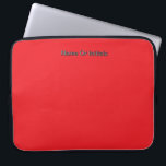 Personalize With Name Initials Red     ラップトップスリーブ<br><div class="desc">Style: Neoprene Laptop Sleeve 15 inch Protect your laptop with a custom laptop sleeve. Made with 100% neoprene, these lightweight and water resistant sleeves look great with your photos, text, or designs. Great for travel or just day-to-day use, custom laptop sleeves come in three sizes to fit your device and...</div>