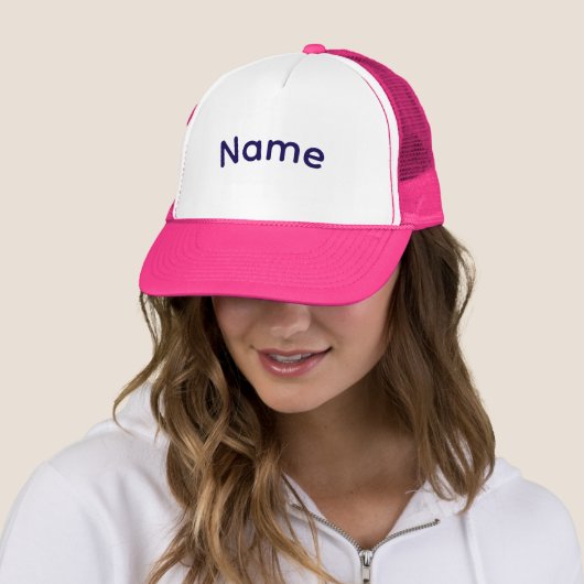 Personalize With Name Team Brand Logo Pink  キャップ (インサイチュ)