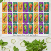 Personalize With Text or Family Name Chili キッチンタオル (折り畳み)