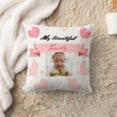 Personalize with your baby's name and picture. クッション (ブランケット)