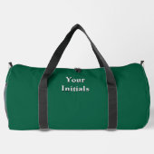 Personalize With Your Initials Green   ダッフルバッグ (裏面)