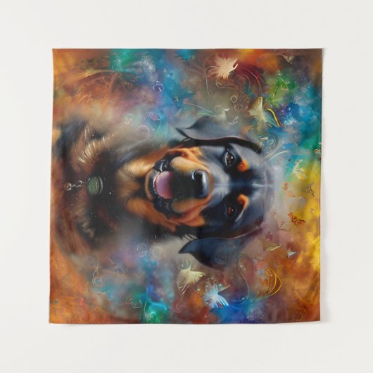 Personalize With Your Own Image Butterfly Frame タペストリー (正面(横))