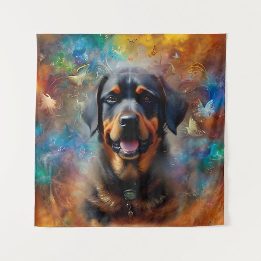 Personalize With Your Own Image Butterfly Frame タペストリー (正面)