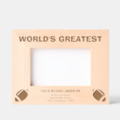 Personalize | World's Greatest Football Coach レーザー彫刻フレーム (正面)