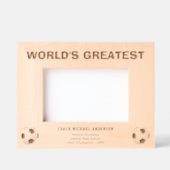 Personalize | World's Greatest Soccer Coach レーザー彫刻フレーム (正面)