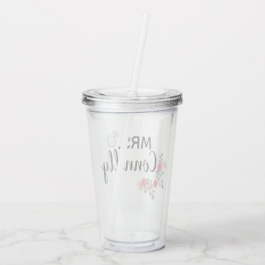 personalized夫人 アクリルタンブラー (裏面)