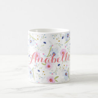 Personalized||の水彩画の花柄のマグ コーヒーマグカップ