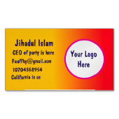 Personalized マグネット名刺 (正面)