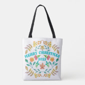 PERSONALIZED メリークリスマス 20XX トートバッグ (裏面)