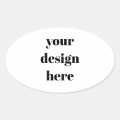 Personalized  楕円形シール (正面)