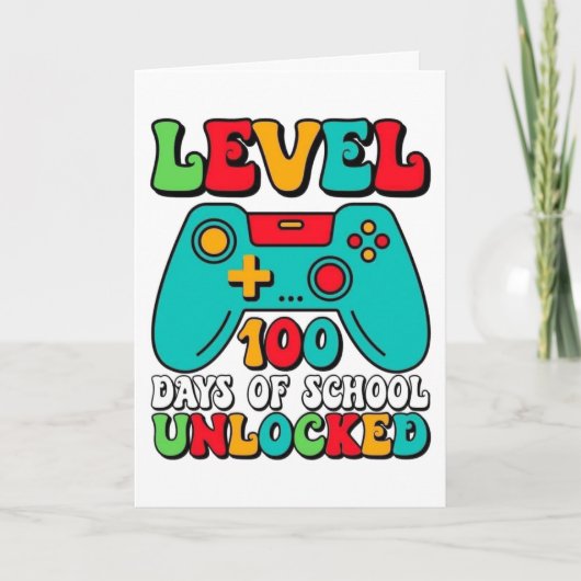 Personalized 100 Day of School  カード (正面)