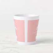 Personalized 10 Years Together Anniversary カフェラテマグ (正面)