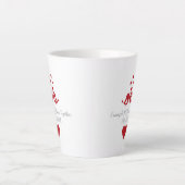 Personalized 10 Years Together Anniversary カフェラテマグ (正面)