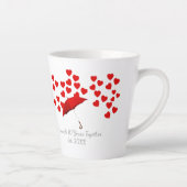 Personalized 10 Years Together Anniversary カフェラテマグ (右)