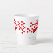 Personalized 10 Years Together Anniversary カフェラテマグ (正面)