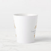 Personalized 10 Years Together Anniversary カフェラテマグ (正面)