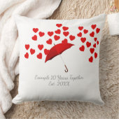 Personalized 10 Years Together Anniversary クッション (ブランケット)