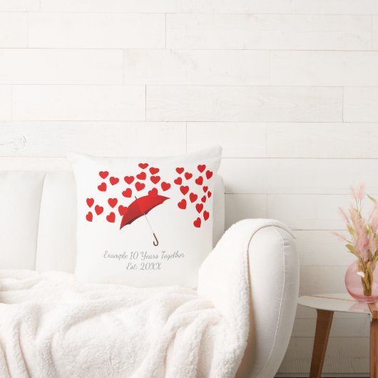 Personalized 10 Years Together Anniversary クッション (ソファ)