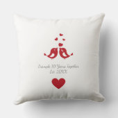 Personalized 10 Years Together Anniversary クッション (裏面)
