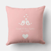 Personalized 10 Years Together Anniversary クッション (裏面)