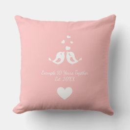 Personalized 10 Years Together Anniversary クッション