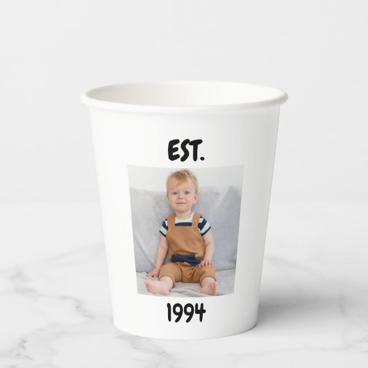 Personalized 10th 20th 30th 40th 50th 60 Birthday  紙コップ (裏面)