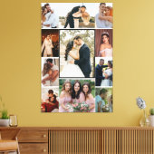 Personalized 11-Photo Wedding Collage Canvas Print キャンバスプリント (インサイチュ (リビング))