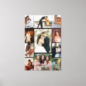 Personalized 11-Photo Wedding Collage Canvas Print キャンバスプリント (正面)