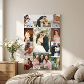 Personalized 11-Photo Wedding Collage Canvas Print キャンバスプリント