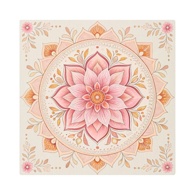 Personalized 16x16 Metal Wall Print with Your Phot メタルプリント (正面)