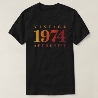 Personalized 1974 Print, Retro Inspired Birthday Tシャツ