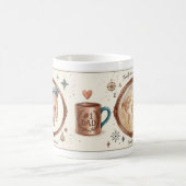 Personalized #1 Dad Watercolor Full Wrap Mug コーヒーマグカップ (中央)