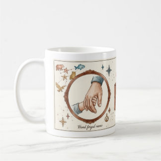 Personalized #1 Dad Watercolor Full Wrap Mug コーヒーマグカップ