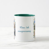 Personalized 1st Anniversary Photo Mug マグカップ (中央)