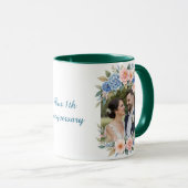 Personalized 1st Anniversary Photo Mug マグカップ (正面右)