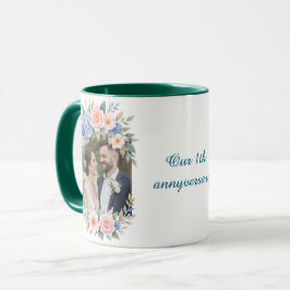Personalized 1st Anniversary Photo Mug マグカップ