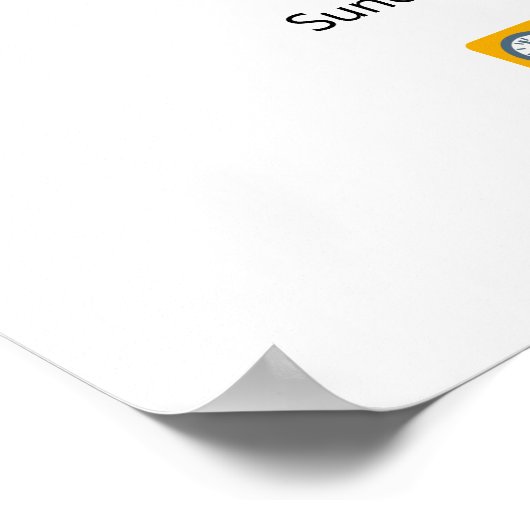 Personalized 1st Half Marathon Finisher Map ポスター (角)