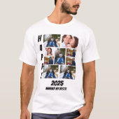Personalized 2025 couple memories 9 Photo Collage Tシャツ (正面)