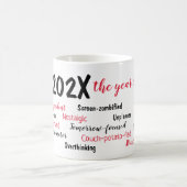 Personalized 2025 Year in Review Christmas コーヒーマグカップ (中央)