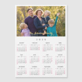 Personalized 2026 Family Name Photo Calendar Card (正面)