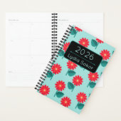 Personalized 2026 Floral Planner Notebook プランナー手帳 (ディスプレー)