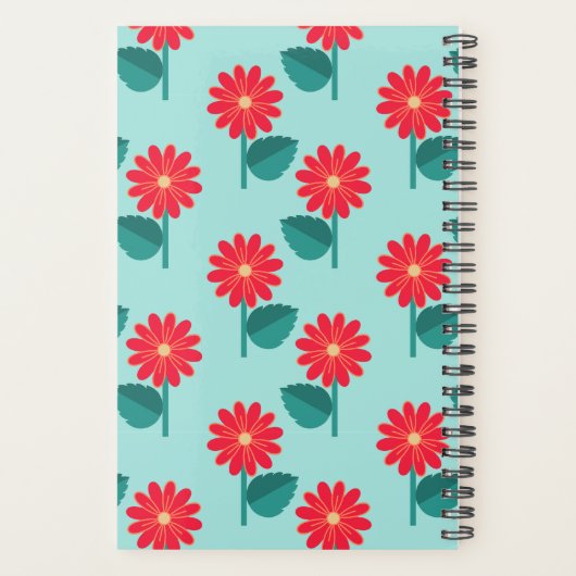 Personalized 2026 Floral Planner Notebook プランナー手帳 (裏面)