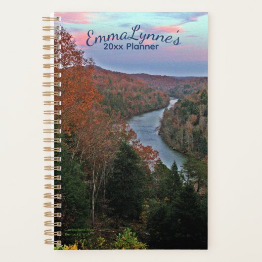 Personalized 2026 Scenic River Photo Planner プランナー手帳 (正面)