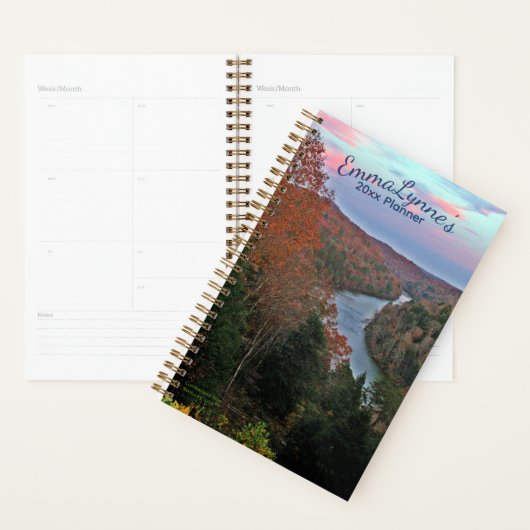 Personalized 2026 Scenic River Photo Planner プランナー手帳 (ディスプレー)