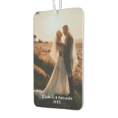Personalized 20XX Just Married Couple カーエアーフレッシュナー (左)
